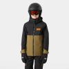 Helly-Hansen Junior Traverse Jacket – Waterproof, Breathable, Unisex Design, Ideal for Outdoor Adventures(718 Sepia)