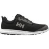 Helly-Hansen Men’s Feathering Shoes – Breathable Sailing Shoe – Flexible Non-Marking Boat Footwear – Footwear for Men(990 Black/White)