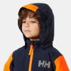 Helly-Hansen Rider 2.0 Insulated Ski Jacket for Kids – Waterproof, Breathable, Neon, Reflective, Recycled Materials(597 Navy)