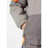 Helly-Hansen Rider 2.0 Insulated Ski Jacket for Kids – Waterproof, Breathable, Neon, Reflective, Recycled Materials(876 Concrete)