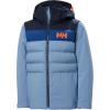 Helly-Hansen Cyclone Jacket for Juniors – Waterproof, Breathable, Insulated Skiing Jacket with Adjustable Hood(625 Blue Fog)