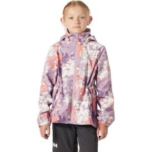 Helly-Hansen Boys’ Celeste Rain Jacket(676 Purple Clay Aop)