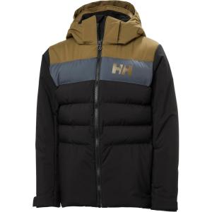 Helly-Hansen Cyclone Jacket for Juniors – Waterproof, Breathable, Insulated Skiing Jacket with Adjustable Hood(990 Black)