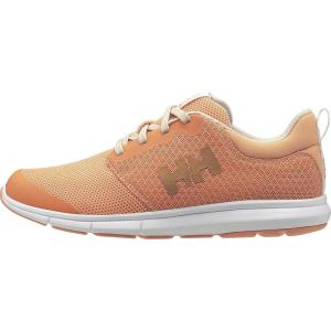 Helly-Hansen Feathering Women’s Lightweight Shoe, Stylish & Durable Sneakers for Active Lifestyle & Everyday Comfort(071 Melon/White/Shell)