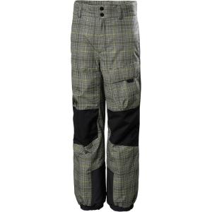 Helly-Hansen Junior Powder LT Pant – Unisex Snow Wear, Waterproof, Breathable, Insulated Ski Pants(718 Sepia Broxburn Aop)