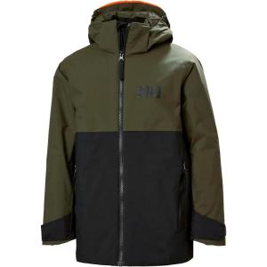 Helly-Hansen Junior Traverse Jacket – Waterproof, Breathable, Unisex Design, Ideal for Outdoor Adventures(990 Black)