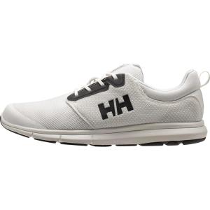 Helly-Hansen Men’s Feathering Shoes – Breathable Sailing Shoe – Flexible Non-Marking Boat Footwear – Footwear for Men(011 Off White/Black)