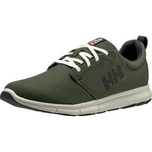 Helly-Hansen Men’s Feathering Shoes – Breathable Sailing Shoe – Flexible Non-Marking Boat Footwear – Footwear for Men(476 Spruce/Off White)