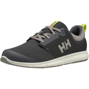 Helly-Hansen Men’s Feathering Shoes – Breathable Sailing Shoe – Flexible Non-Marking Boat Footwear – Footwear for Men(964 Charcoal/Ebony/New Li)