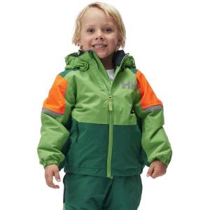 Helly-Hansen Rider 2.0 Insulated Ski Jacket for Kids – Waterproof, Breathable, Neon, Reflective, Recycled Materials(486 Malachite)