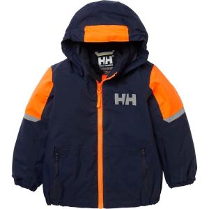 Helly-Hansen Rider 2.0 Insulated Ski Jacket for Kids – Waterproof, Breathable, Neon, Reflective, Recycled Materials(597 Navy)