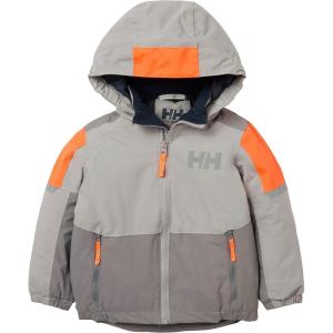 Helly-Hansen Rider 2.0 Insulated Ski Jacket for Kids – Waterproof, Breathable, Neon, Reflective, Recycled Materials(876 Concrete)