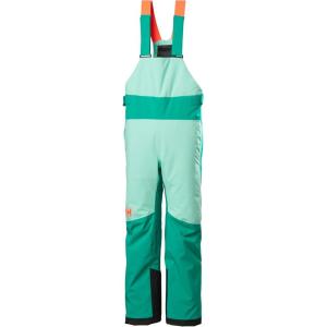 Helly-Hansen Stellar Bib Pant – Junior Girls Snow Pants for Winter Activities, Waterproof, Breathable, Durable Ski Gear(466 Signal Green)