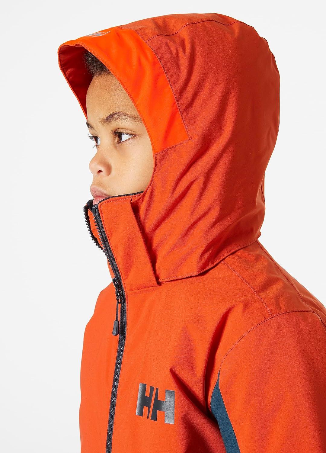 imageHellyHansen Junior Quest Jacket Unisex Waterproof Outdoor Gear Breathable Hooded Coat for Kids AllWeather Adventures300 Patrol Orange