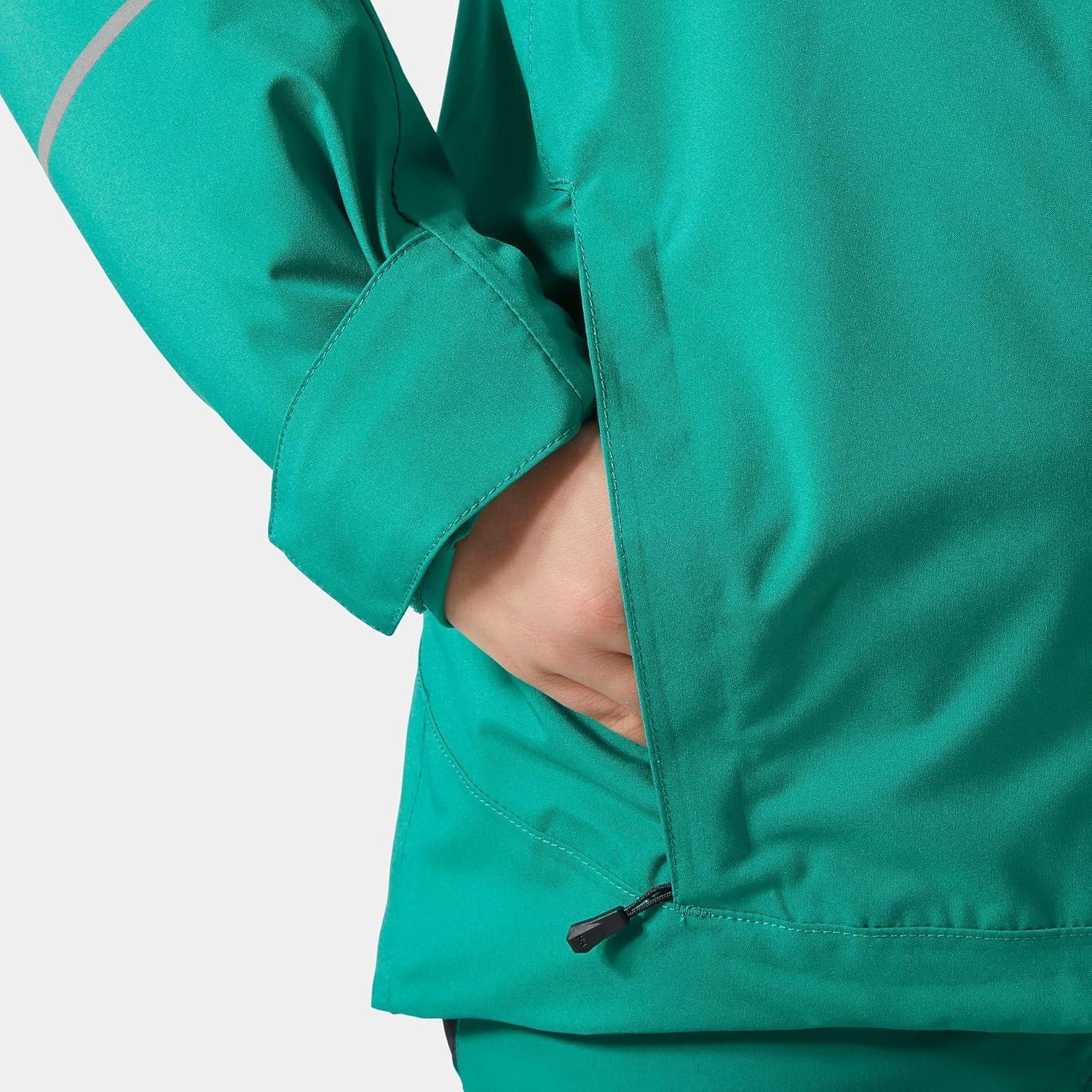 imageHellyHansen Junior Quest Jacket Unisex Waterproof Outdoor Gear Breathable Hooded Coat for Kids AllWeather Adventures466 Signal Green