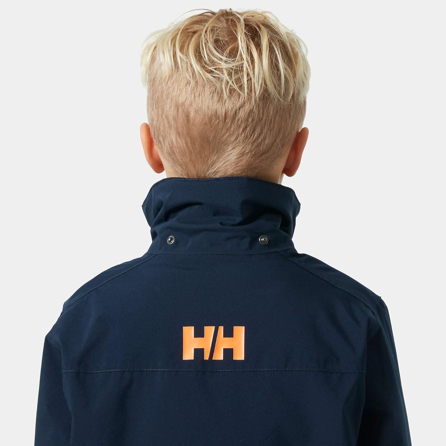 imageHellyHansen Junior Quest Jacket Unisex Waterproof Outdoor Gear Breathable Hooded Coat for Kids AllWeather Adventures597 Navy