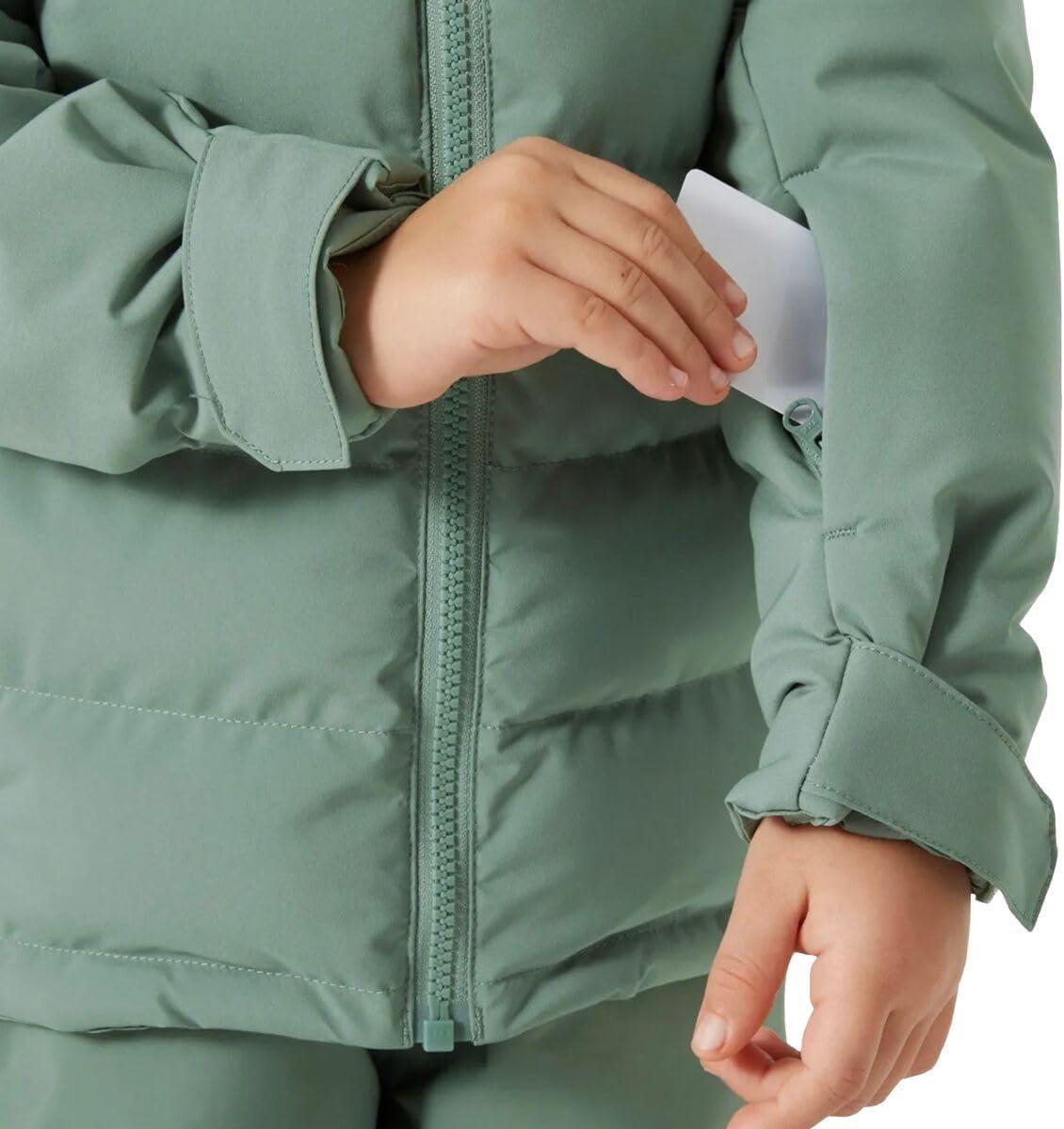 imageHellyHansen Kids Vertical Insulated Jacket Kids Unisex Winter Coat Waterproof Windproof Breathable Warm Outerwear489 Cactus