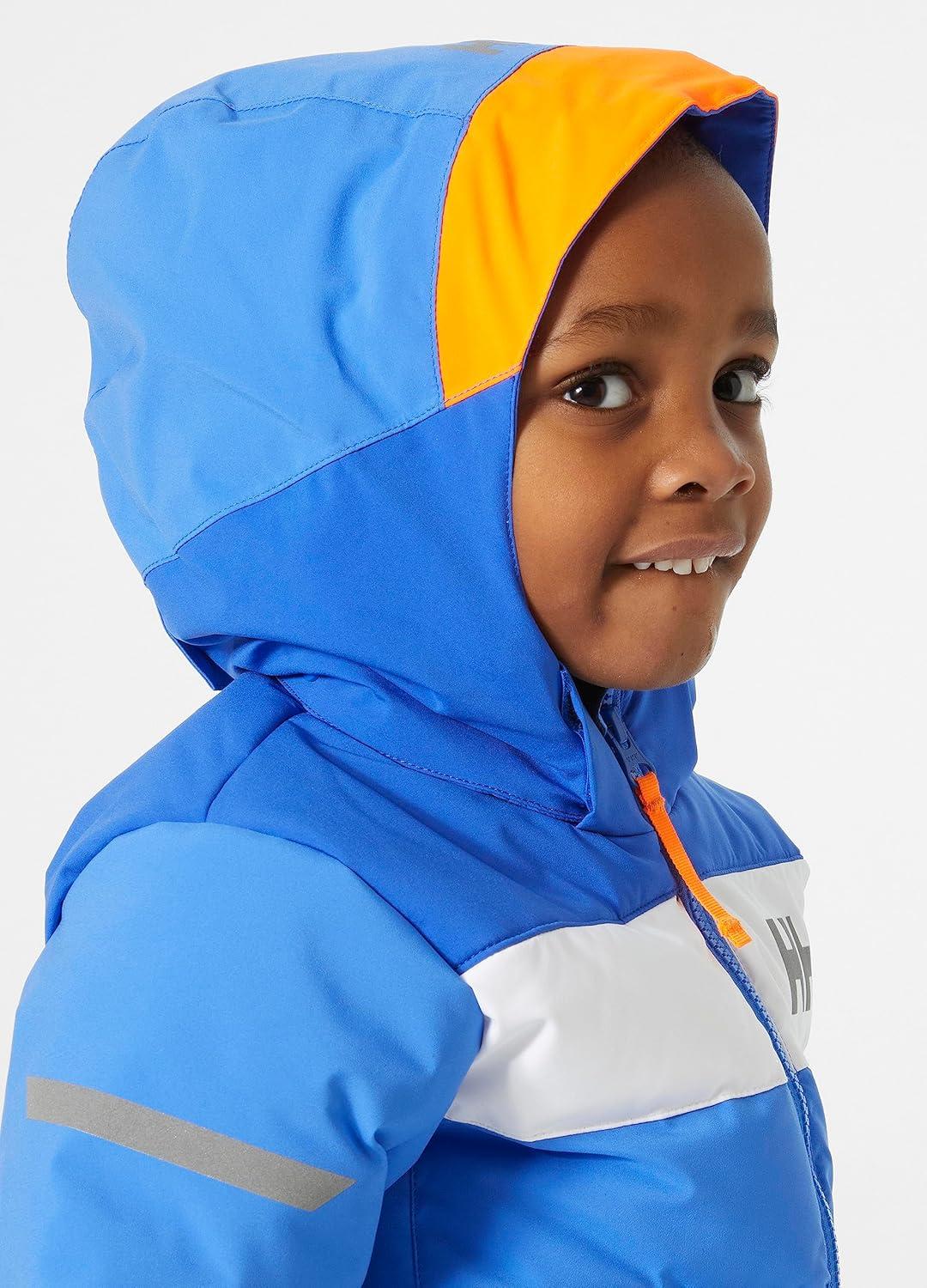 imageHellyHansen Kids Vertical Insulated Jacket Kids Unisex Winter Coat Waterproof Windproof Breathable Warm Outerwear554 Ultra Blue