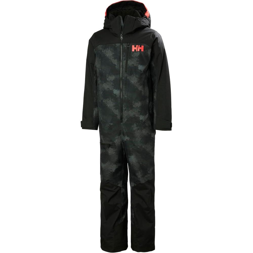 imageHellyHansen Junior Unisex Fly High 20 Skisuit990 Black Aop