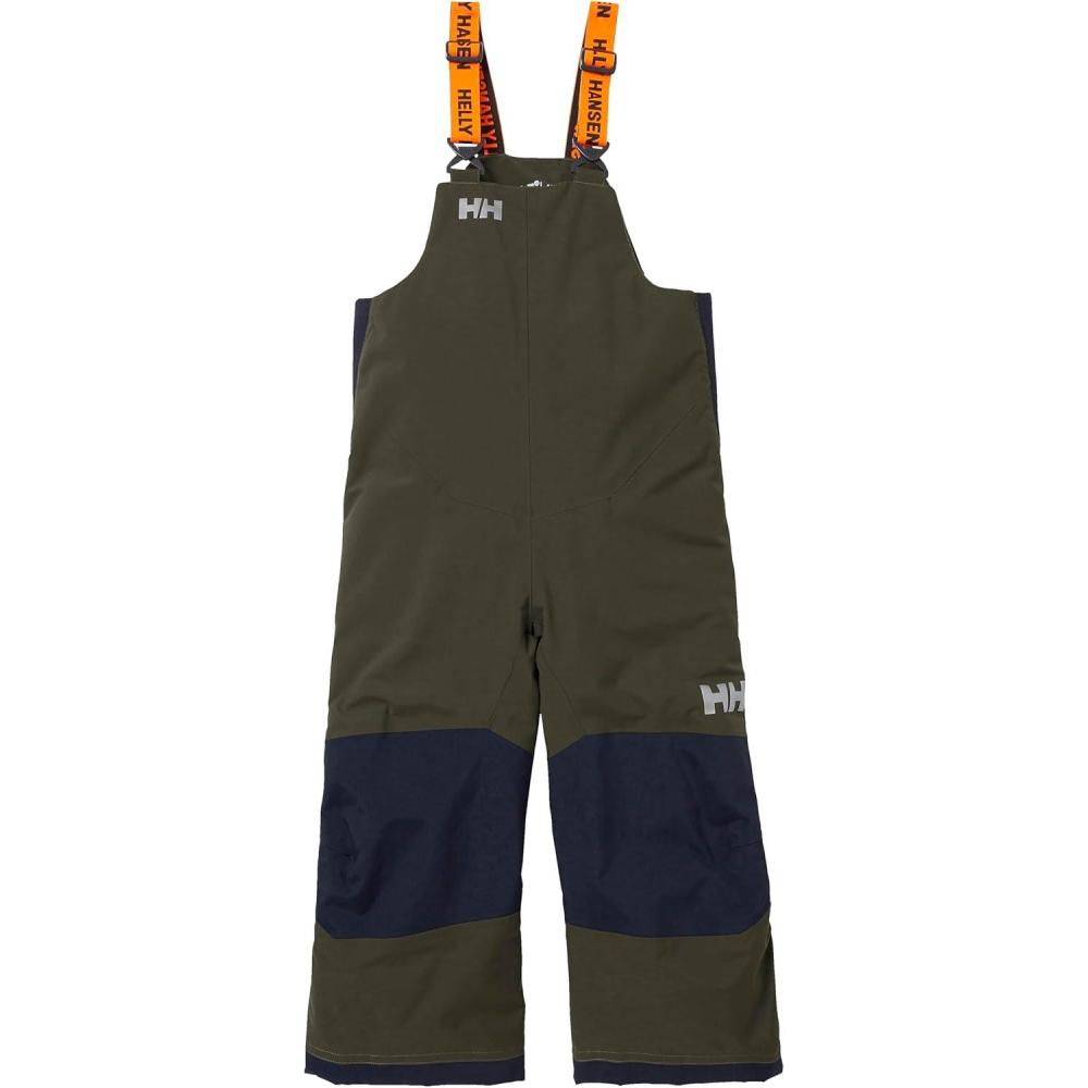 imageHellyHansen Kids Unisex Rider 2 Insulated Waterproof Windproof Breathable Bib Ski Pants431 Utility Green