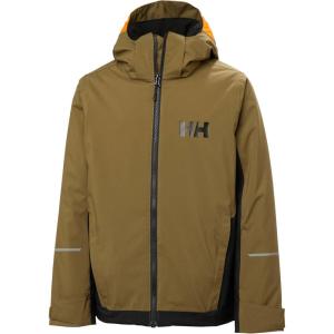Helly-Hansen Junior Quest Jacket – Unisex Waterproof Outdoor Gear, Breathable Hooded Coat for Kids’ All-Weather Adventures(718 Sepia)