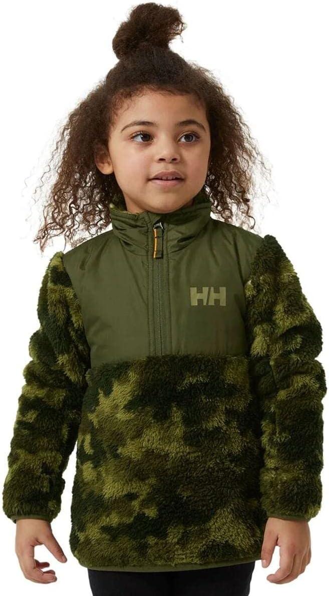 imageHellyHansen unisexchild Helly Hansen Juniors Champ 12 Zip Fleece Midlayer432 Utility Green Aop