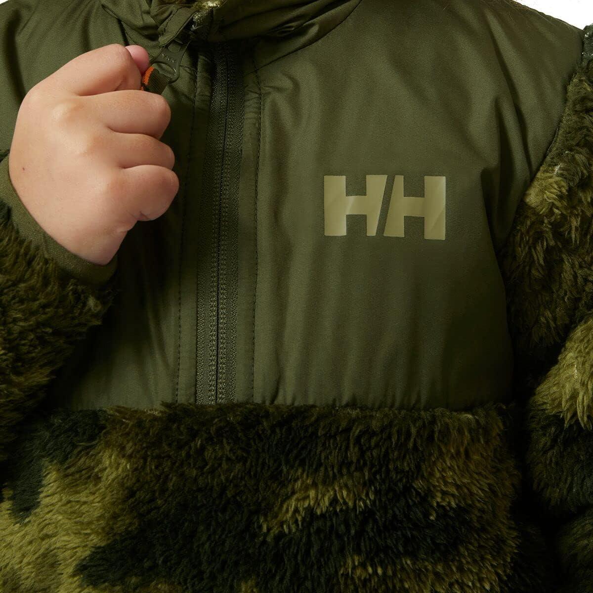 imageHellyHansen unisexchild Helly Hansen Juniors Champ 12 Zip Fleece Midlayer432 Utility Green Aop