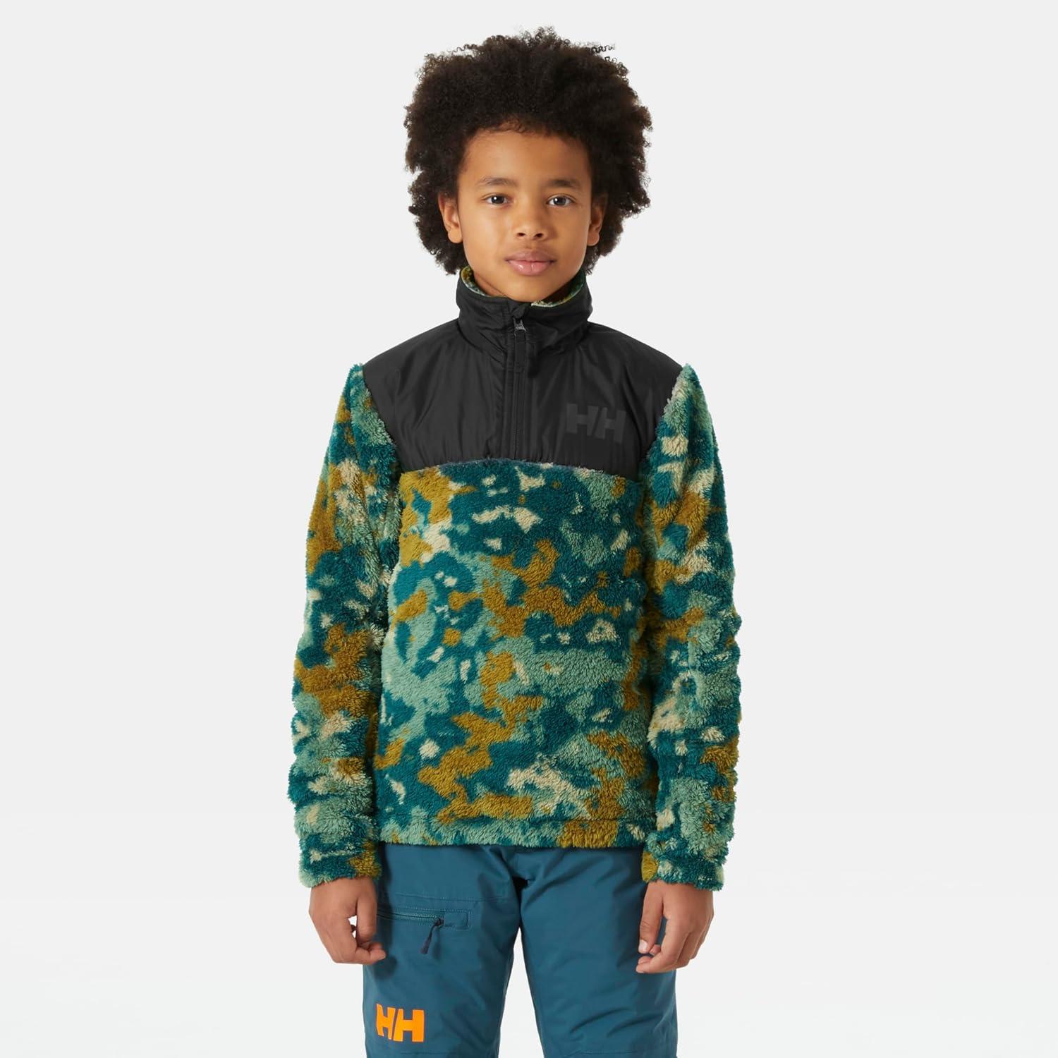 imageHellyHansen unisexchild Helly Hansen Juniors Champ 12 Zip Fleece Midlayer453 Dark Creek Splash Camo Aop