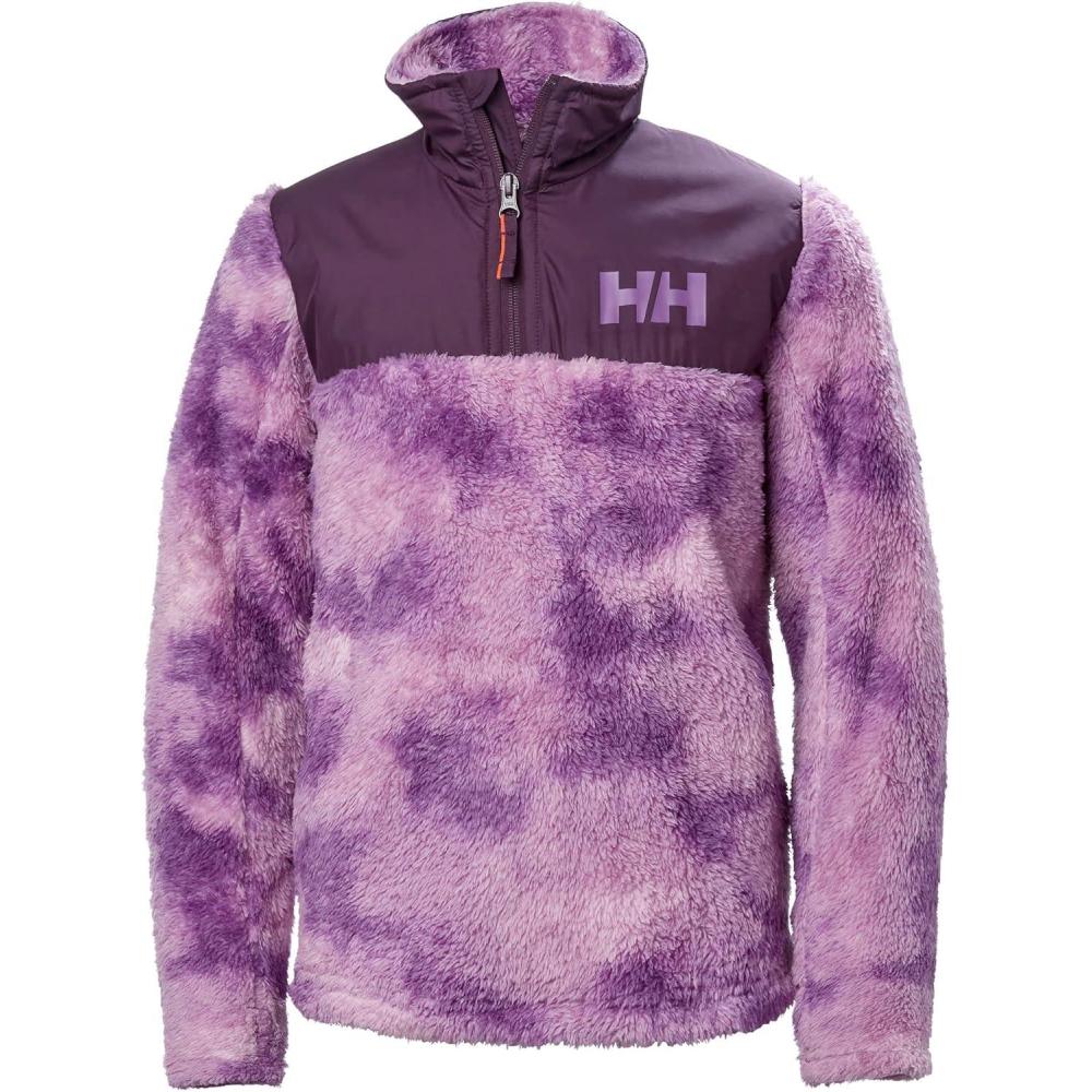imageHellyHansen unisexchild Helly Hansen Juniors Champ 12 Zip Fleece Midlayer678 Crushed Grape Aop