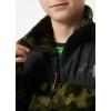 Helly-Hansen unisex-child Helly Hansen Junior’s Champ 1/2 Zip Fleece Midlayer(431 Utility Green Aop)