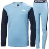 Helly-Hansen Junior Unisex HH LIFA Active Base Layer Set, Multiple Colors(627 Bright Blue)