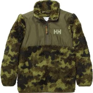 Helly-Hansen unisex-child Helly Hansen Junior’s Champ 1/2 Zip Fleece Midlayer(432 Utility Green Aop)