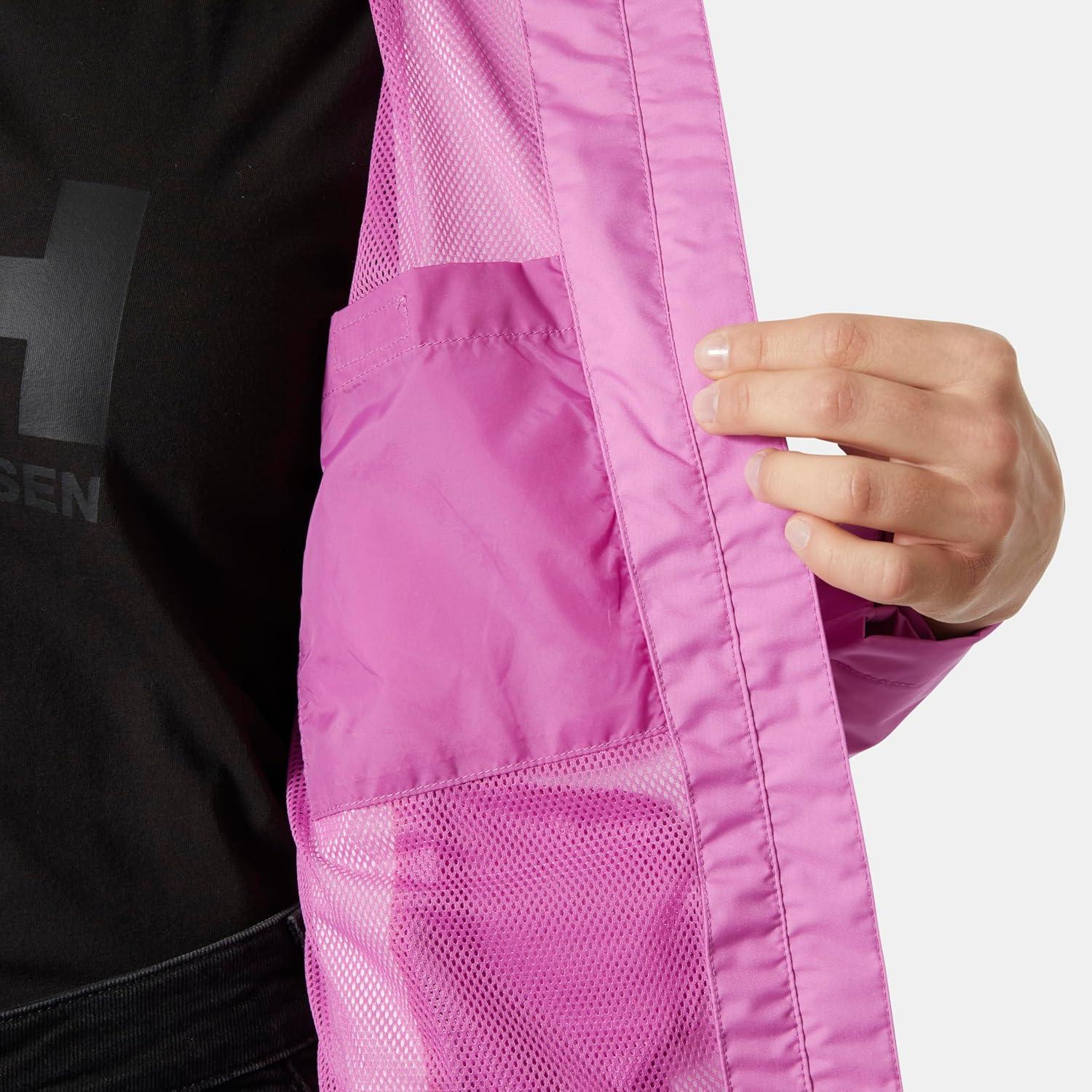 imageHelly Hansen Womens Seven J Waterproof Windproof and Breathable Rain Jacket with Hood089 Meta Pink