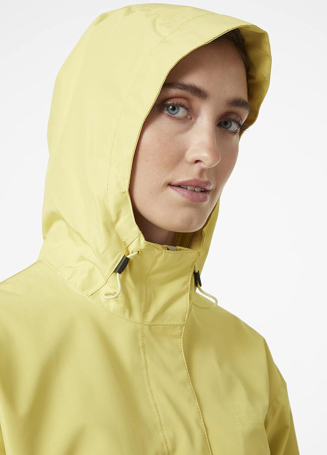 imageHelly Hansen Womens Seven J Waterproof Windproof and Breathable Rain Jacket with Hood455 Endive