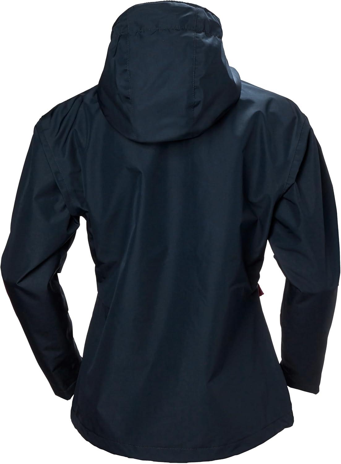 imageHelly Hansen Womens Seven J Waterproof Windproof and Breathable Rain Jacket with Hood598 Navy