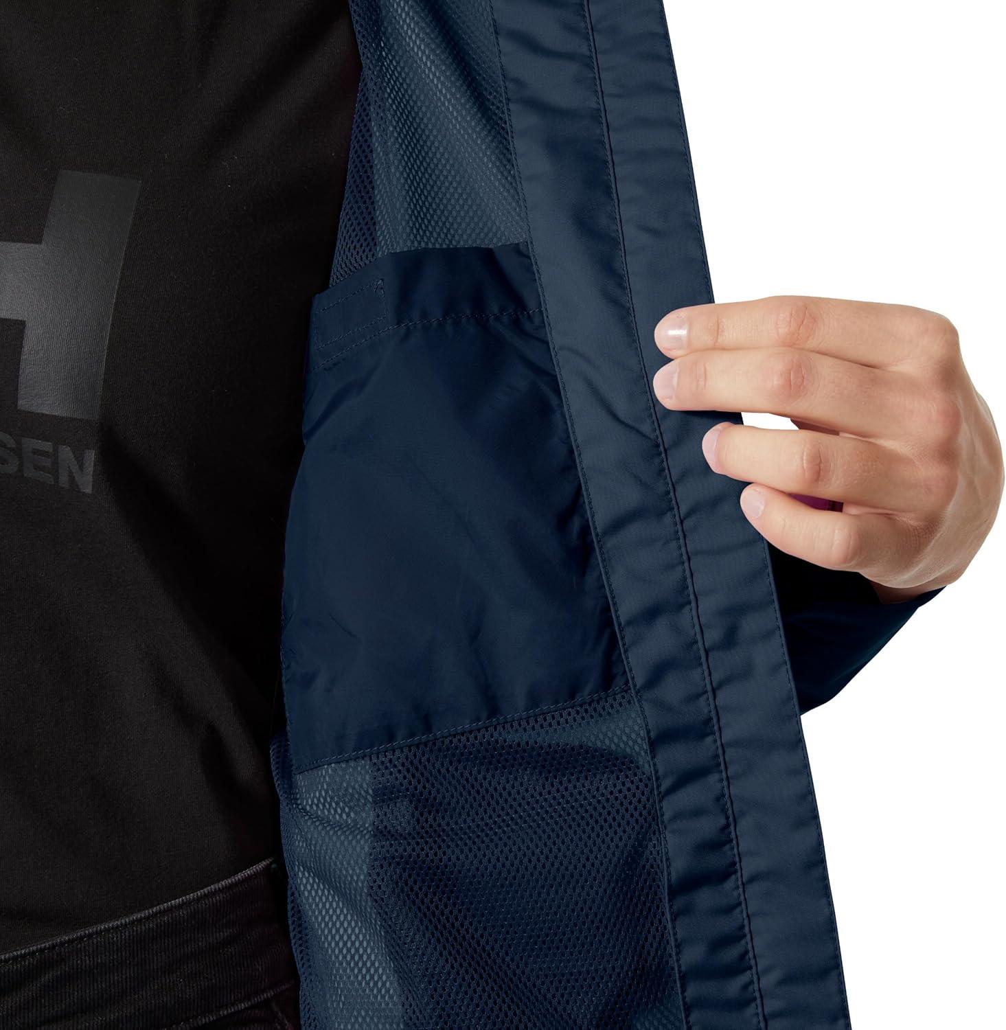 imageHelly Hansen Womens Seven J Waterproof Windproof and Breathable Rain Jacket with Hood598 Navy