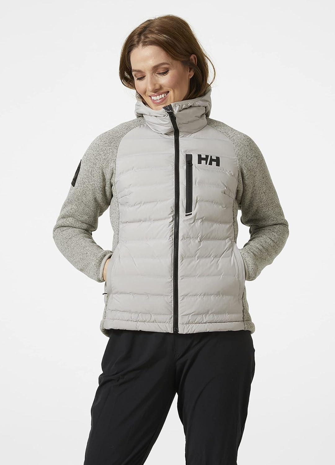 imageHellyHansen Arctic Ocean Hybrid Ins Womens Coat Stylish AthleticInsulated Jackets for Ultimate Warmth ampamp Comfort917 Mellow Grey
