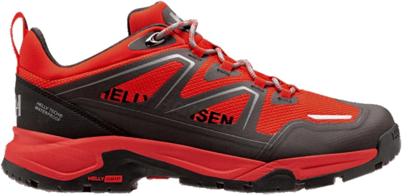 imageHellyHansen Cascade Low HT Mens Waterproof Hiking Boots Durable Outdoor Footwear Lightweight Comfortable Trail Boot222 Red