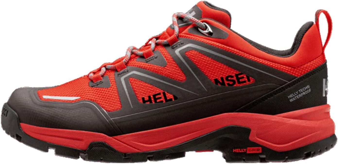 imageHellyHansen Cascade Low HT Mens Waterproof Hiking Boots Durable Outdoor Footwear Lightweight Comfortable Trail Boot222 Red