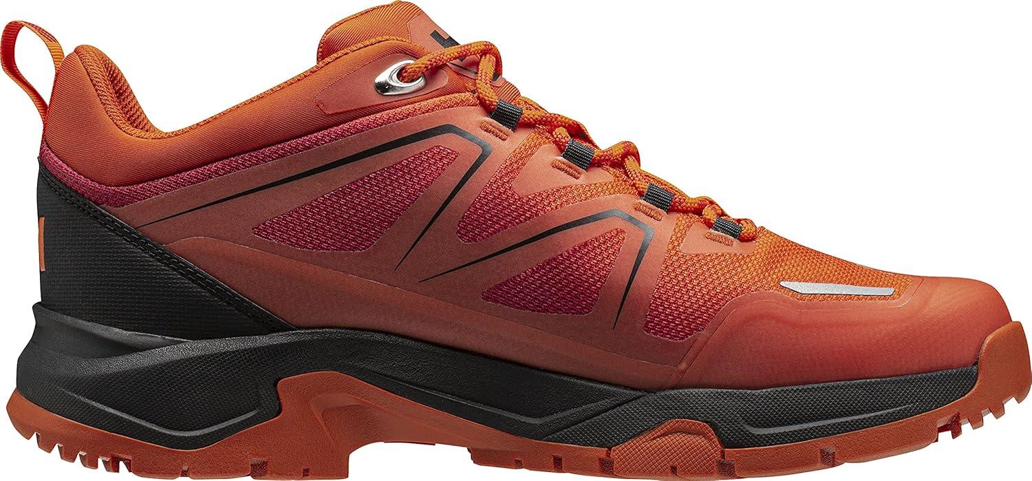imageHellyHansen Cascade Low HT Mens Waterproof Hiking Boots Durable Outdoor Footwear Lightweight Comfortable Trail Boot226 Bright OrangeBlack
