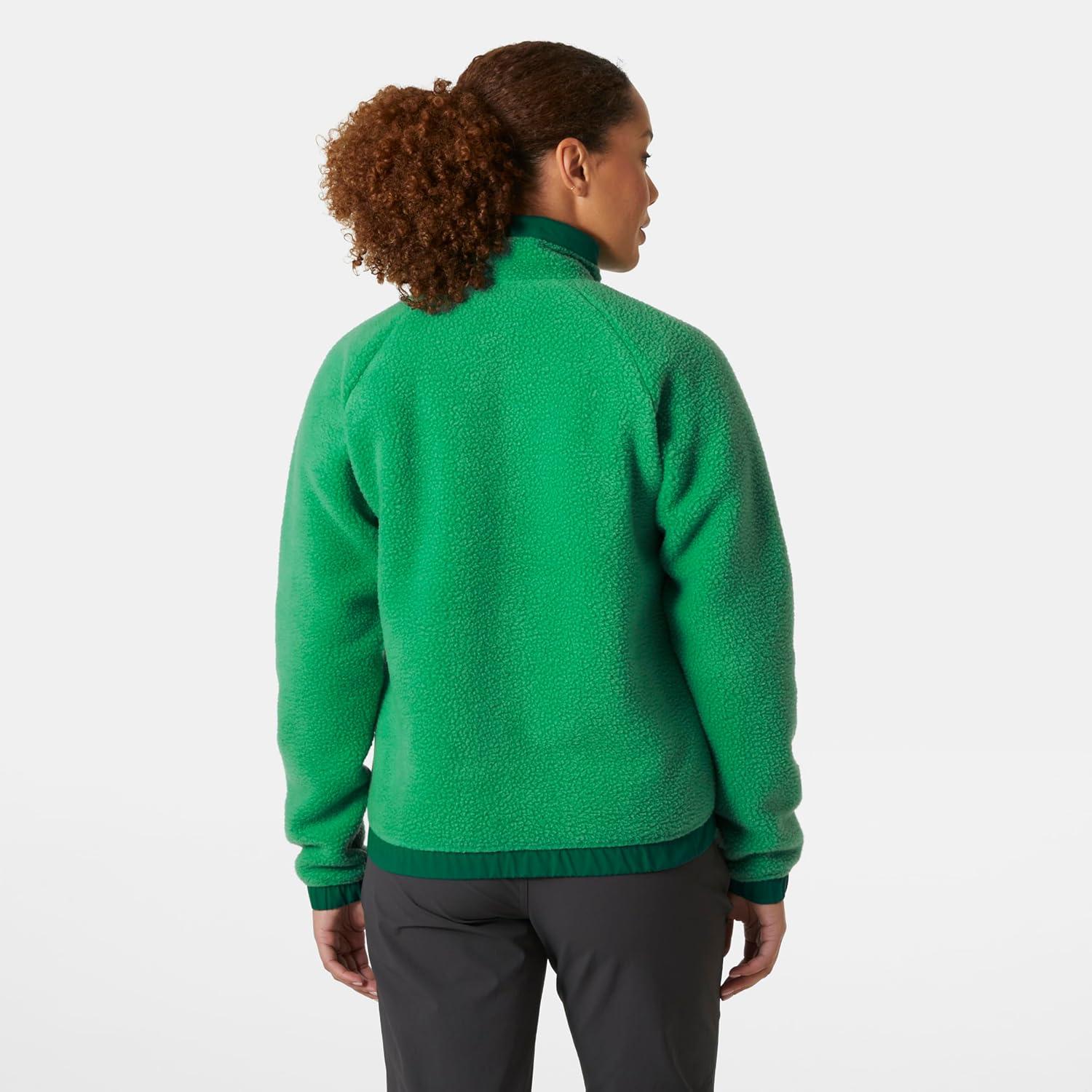 imageHellyHansen Imperial Pile Snap Womens Jacket Cozy and Stylish Outerwear Jackets for AllWeather Comfort405 Evergreen