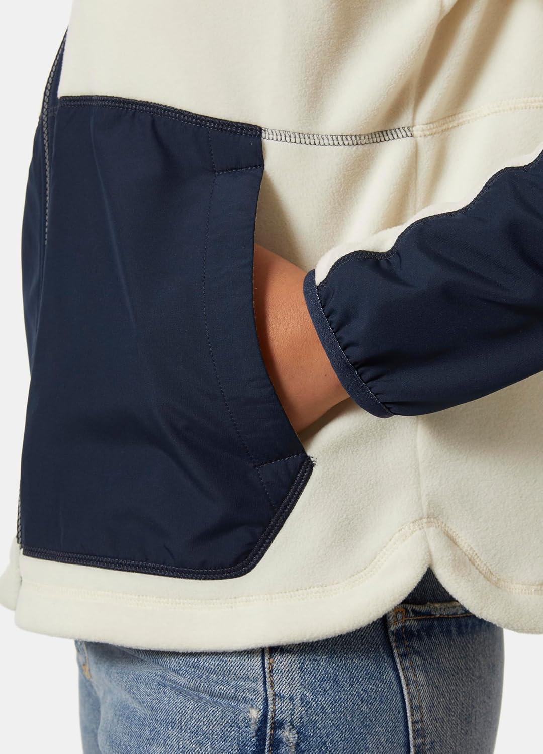 imageHellyHansen Rig Fleece Jacket for Women Warm Outdoor Coat with Breathable Fabric Ideal for Hiking ampamp Casual Wear034 Cream