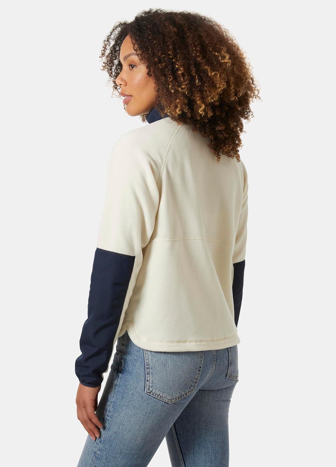 imageHellyHansen Rig Fleece Jacket for Women Warm Outdoor Coat with Breathable Fabric Ideal for Hiking ampamp Casual Wear034 Cream