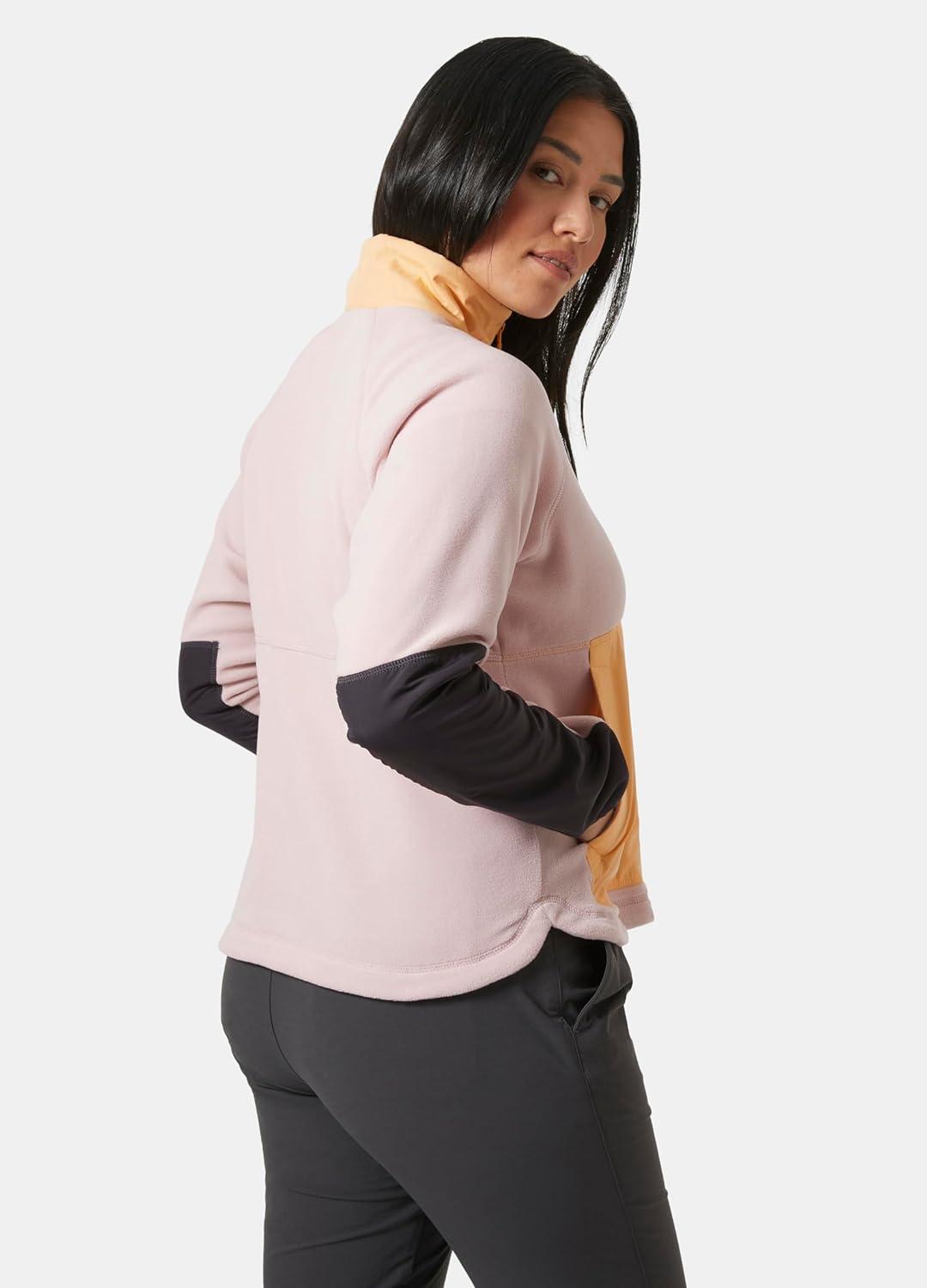 imageHellyHansen Rig Fleece Jacket for Women Warm Outdoor Coat with Breathable Fabric Ideal for Hiking ampamp Casual Wear094 Pink Cloud