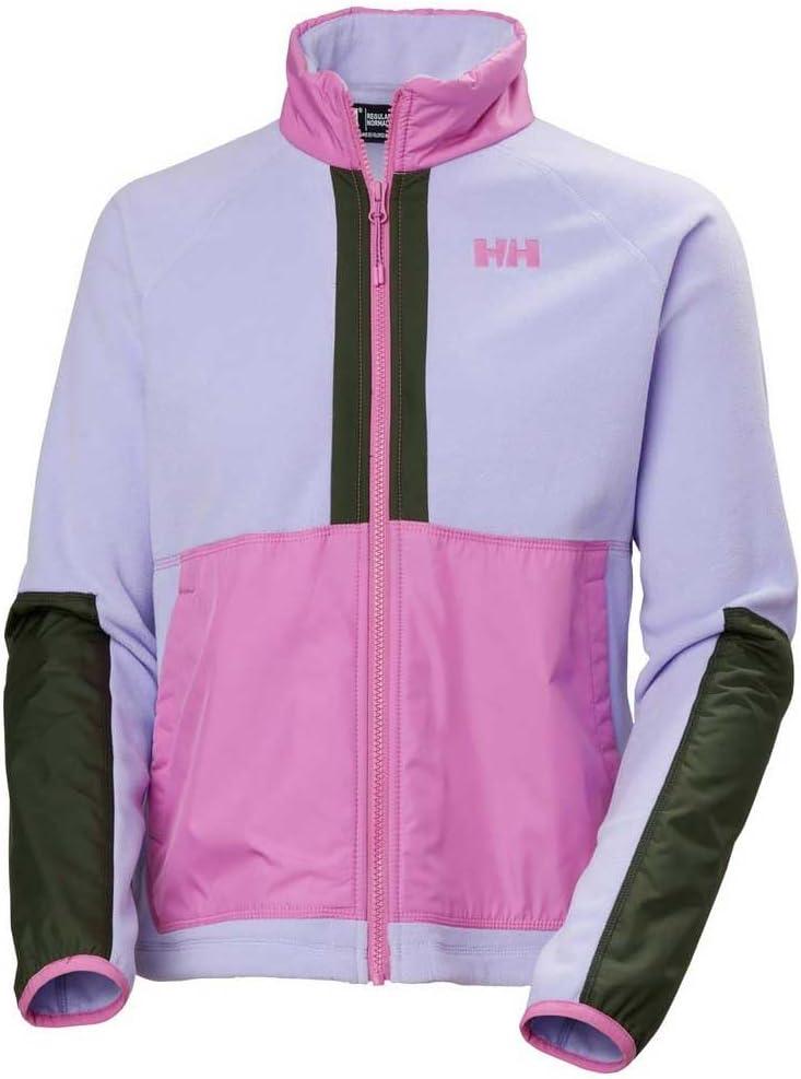 imageHellyHansen Rig Fleece Jacket for Women Warm Outdoor Coat with Breathable Fabric Ideal for Hiking ampamp Casual Wear698 Bright Lavender