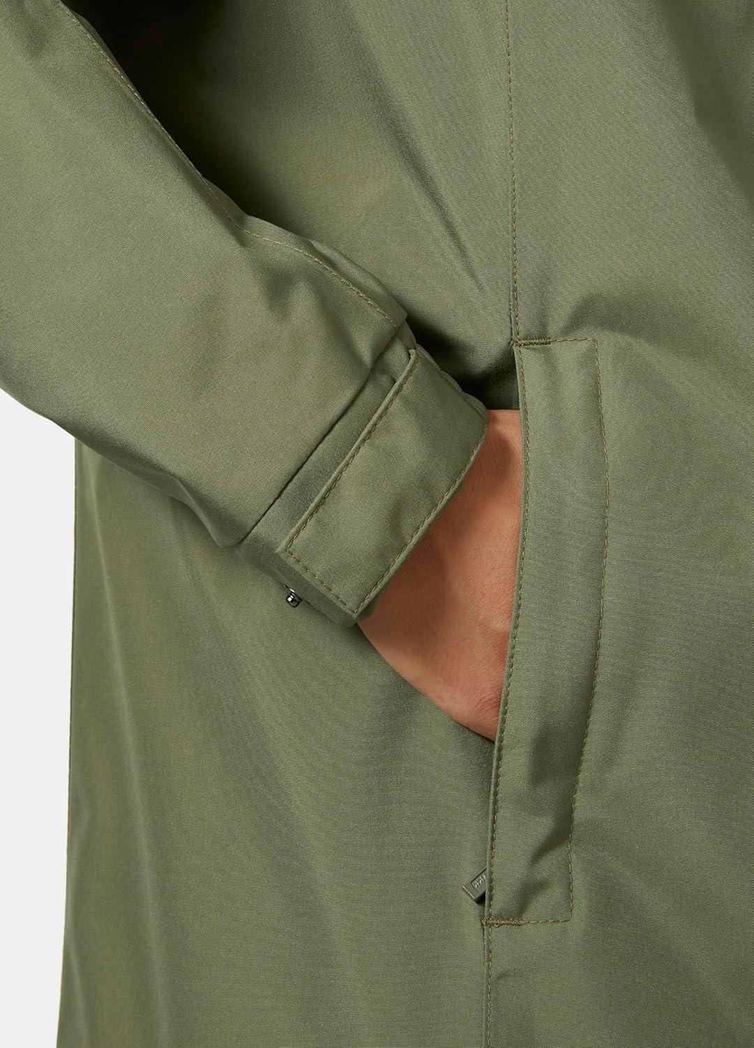 imageHellyHansen Womens Aden Waterproof Breathable Hooded Long Rain Jacket421 Lav Green