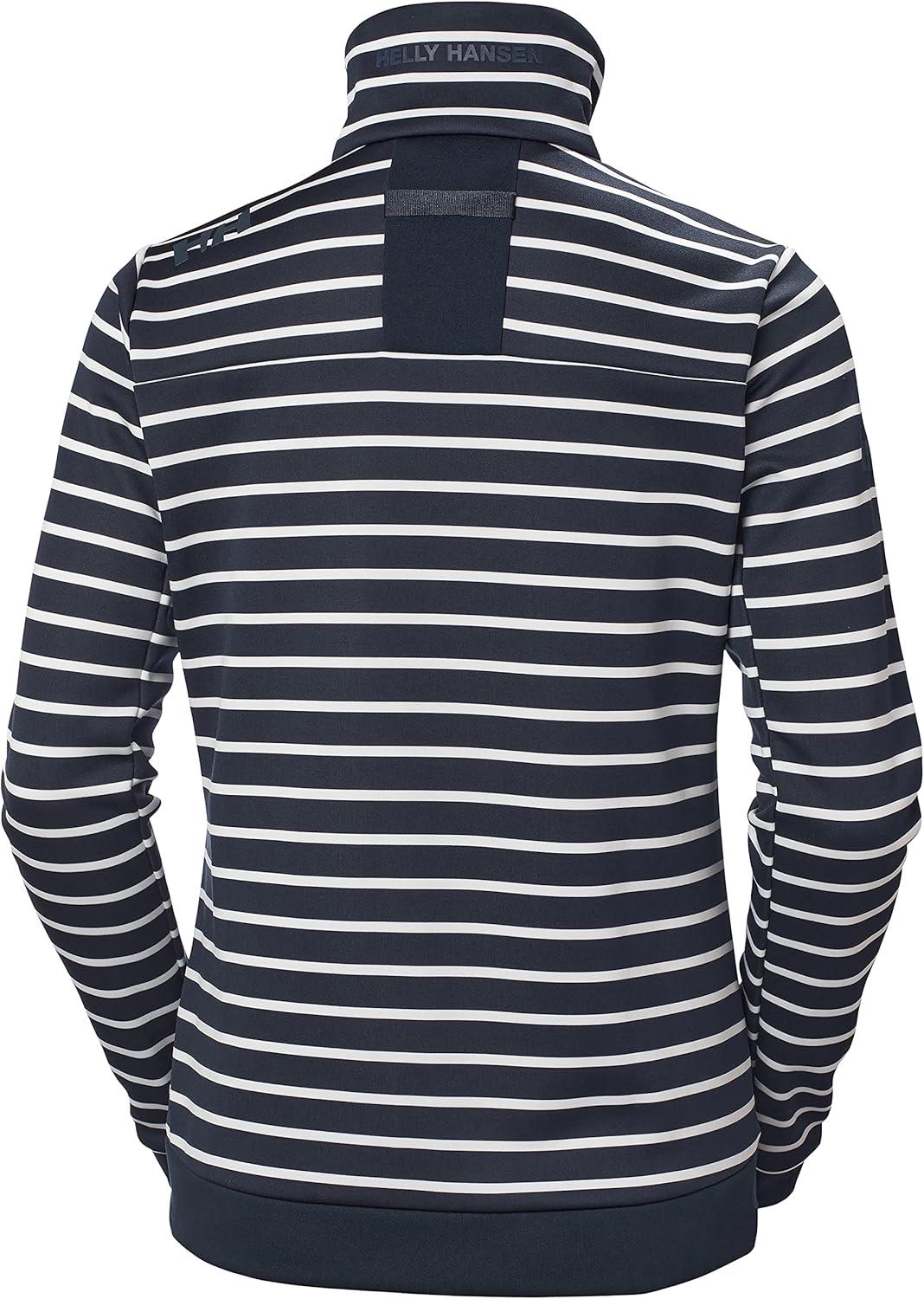 imageHellyHansen Womens Crew Fleece Jacket598 Navy Stripe