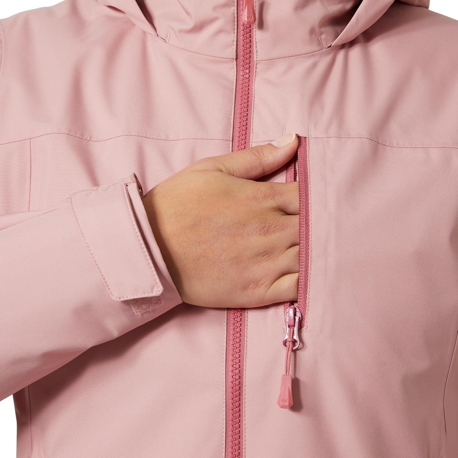imageHellyHansen Womens Crew Hooded Midlayer Jacket 20057 Pink Salt