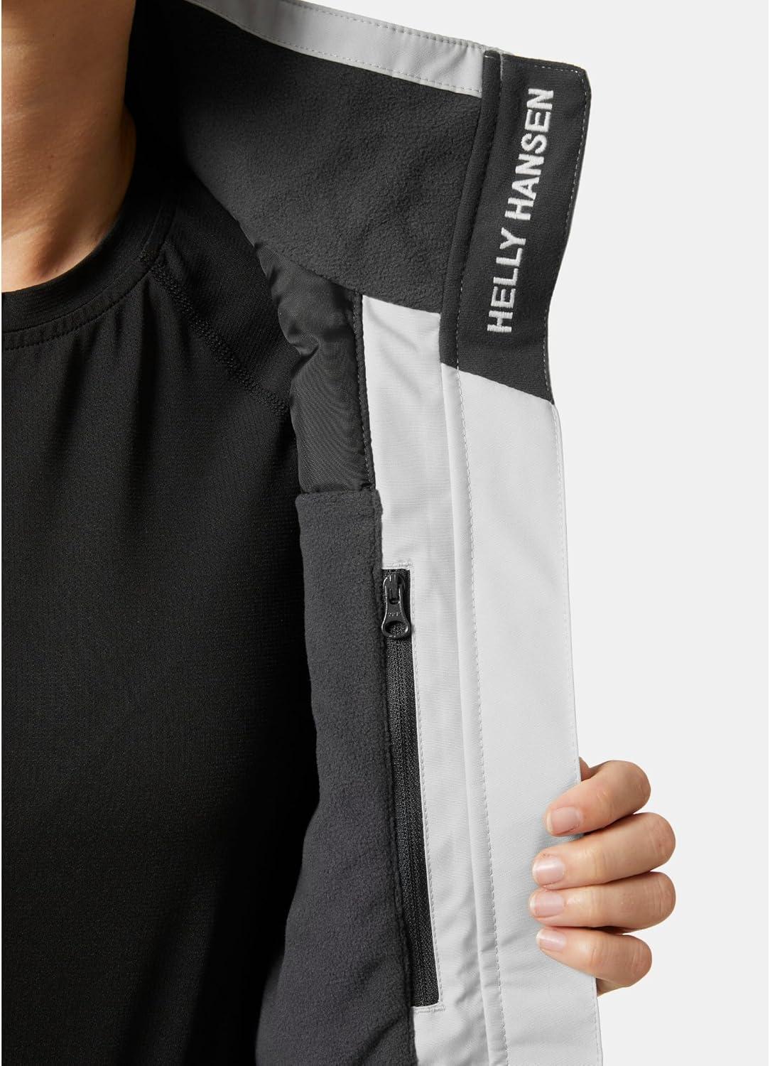 imageHellyHansen Womens Crew Midlayer Waterproof Windproof Breathable Sailing Jacket853 Grey Fog