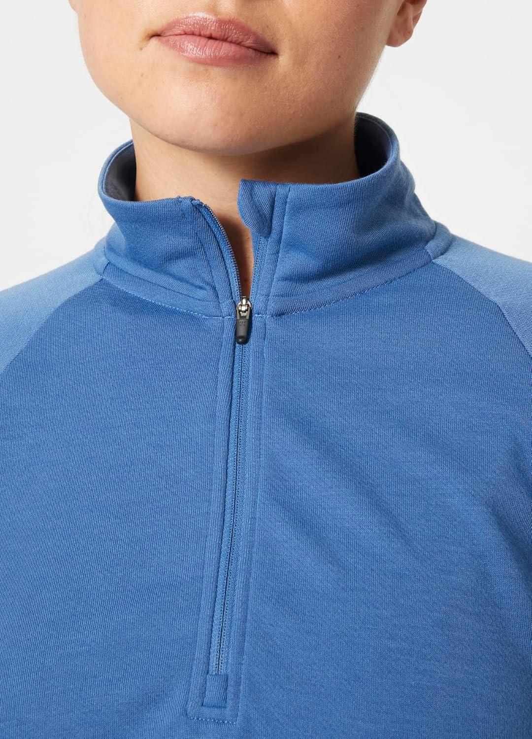 imageHellyHansen Womens Inshore 12 Zip Pullover636 Azurite
